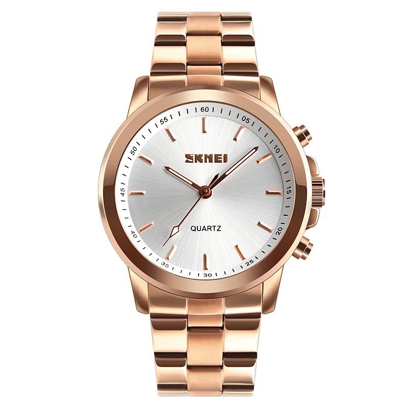 SKMEI Men's Analog Smart Watch – 1324 - pink gold