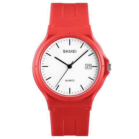 SKMEI Quartz Ladies Watch - red color